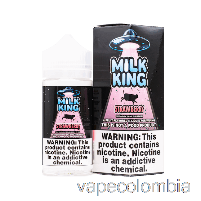 Kit Vape Completo Fresa - Milk King - 100ml 0mg